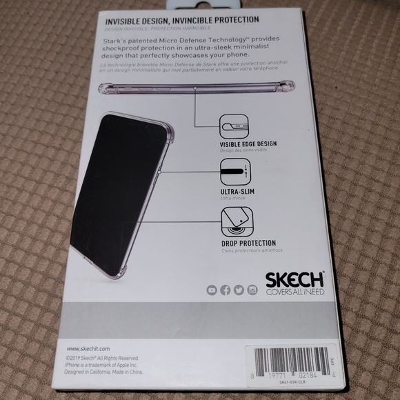 SKECH Stark Naked Shockproof Protective Case for Apple iPhone Xs Max - Picture 2 of 2